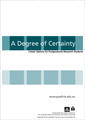 A Degree of Certainty - Career Options for Postgraduate Research Students book cover